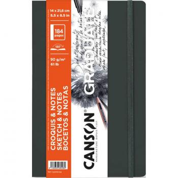 Cuaderno de Bocetos y Notas Graduado CANSON, 140 x 216 mm