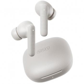 Auriculares QCY T43 TWS Inalámbricos con Cancelación de Ruido (ANC), 35h de Batería, Controlador Dinámico de 10mm, Bluetooth 5.3, Color Blanco