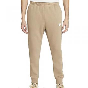 Nike Pantalón de Chándal Club Fleece para Hombre, Color Marrón, Caqui y Beige, Talla S