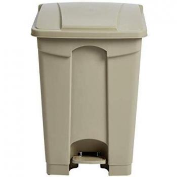 Cubo de basura con pedal Jantex 45L Beige