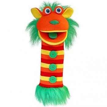 Marioneta de mano Calcetines Botones - Peluche Interactivo 40 cm