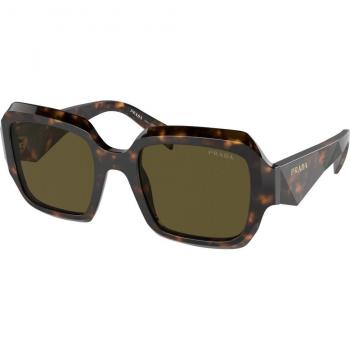Prada PR 28ZS 14L09 Women's Square Havana Tortoiseshell Sunglasses Size 53