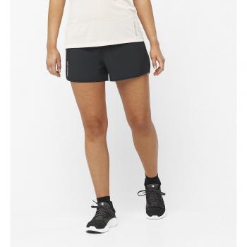 Salomon - Short de mujer Cross 3' Negro (L) para trail running