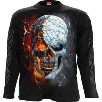 Spiral Divided Soul Long-sleeve Shirt Black