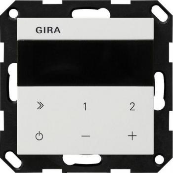Gira UP-Radio IP System 55 - Glossy White Internet Radio with Built-in Installation