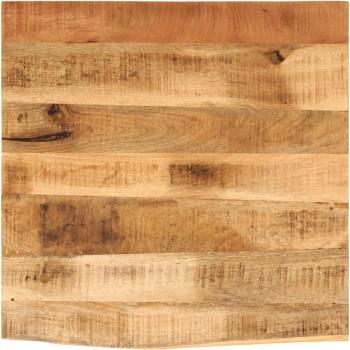 Tablero de mesa borde natural madera maciza mango 60x60x3,8 cm marrón vidaXL