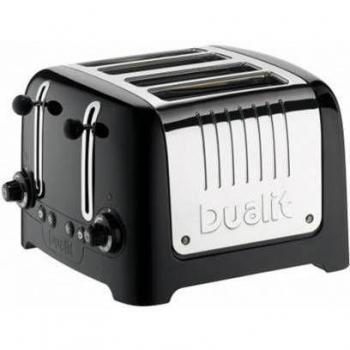 Tostadora Dualit Lite 4 Ranuras 2200W Negra Brillante