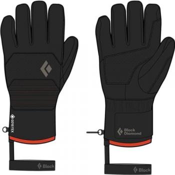 Guantes de Hombre Black Diamond Impulse GORE-TEX Negro Rojo - Talla S