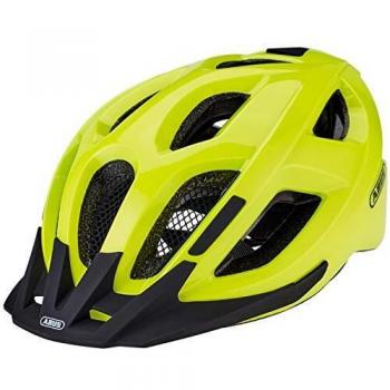 Abus Aduro 2.0 Sporty City Bike Helmet - Neon Yellow, Size L