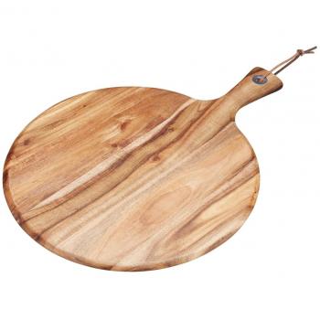 Natural Elements Tabla de Madera para Queso, Redonda, 41 x 30 cm