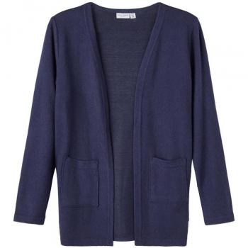 Dark Sapphire Knit Cardigan for Girls - Name It NKFVICTI LS