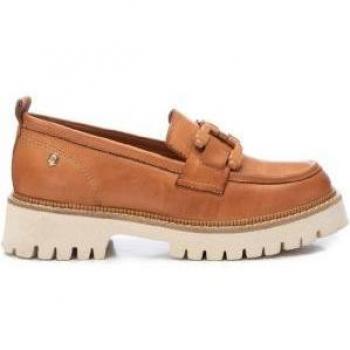 Mocasines de mujer de piel con suela de goma