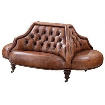 Casa Padrino Luxury Genuine Leather Sofa Vintage Tobacco Brown Leather 4-Sided - Luxury Hotel Club Sofa