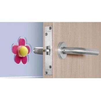 TOPE DE PARED ADHESIVO FLOR ROSA. INOFIX