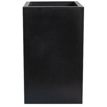 Maceta Huesca 35x80cm de Polietileno, Color Blanco, Fácil Limpieza, Doble Fondo, 100% Reciclable, Resistente a Temperaturas Extremas