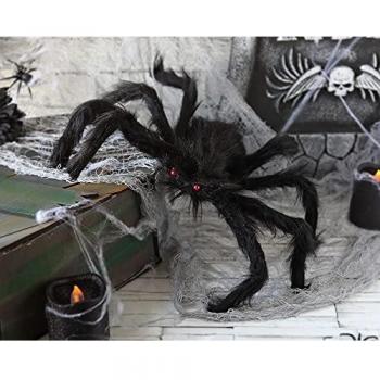 Araña peluda con ojos rojos 17X50 cm