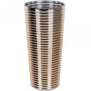 Jarrón de Cristal Dorado Sevilla 30cm - Decorativo, Material: Cristal, Medidas: 14*30*14 cm