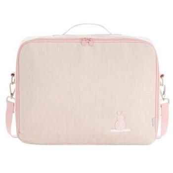 Maleta Clínica Lino Rosa 12x47x36 cm - Bolso de Maternidad para Nacimiento del Bebé