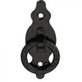 Amig - Tirador 1001-80x30x1,5 con anilla vertical negro