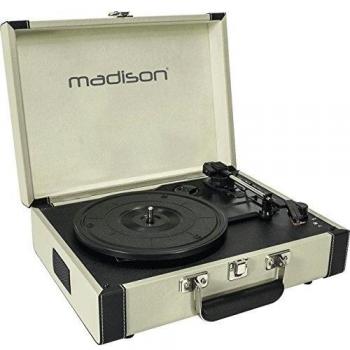 Mad-RETROCASE-CR - MADISON - Estuche para Tocadiscos Retro