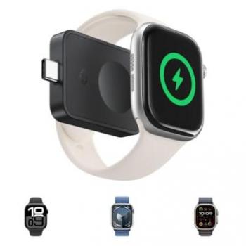 Cargador Inalámbrico Magnético Baseus MagPro 2.5W para Apple Watch - USB-C, Ultra Fino y Portátil