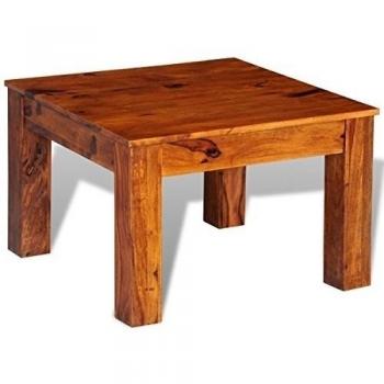 vidaXL Mesita para café de madera maciza Sheesham, 60 x 40 cm