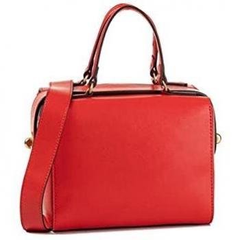 Bolso mujer ermitage bolso piel efecto semibrillante Polish/Red Talla única