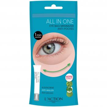 Crema Natural para Ojeras y Bolsas Oculares L'Action Paris, Minimiza Ojos Cansados, Hidratante con Vitamina E, 20ml