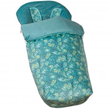 Babyline Garden - Saco de silla con manoplas, unisex, color verde