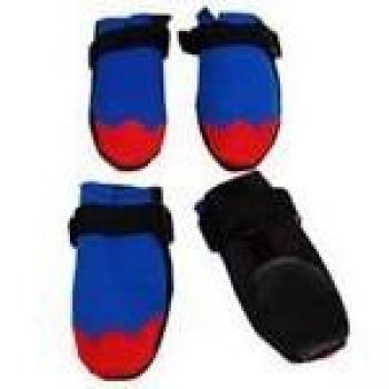 Freedog FD6000075 - Botas Neopreno, para Perro, Color Azul/Rojo