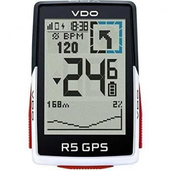 Ciclocomputador VDO R5 GPS con Soporte Superior y Funciones Avanzadas