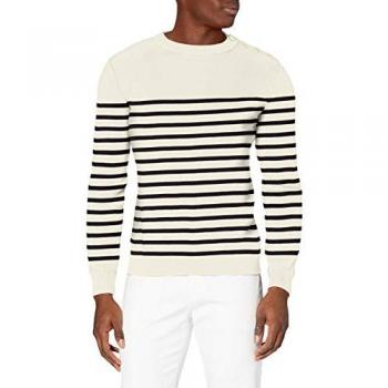Armor-Lux Groix Men's Marine Sweater Jumper - White, XXX-Large