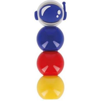Subrayador 3 en 1 Legami Space, incluye tres colores (amarillo, rosa y azul), diseño ergonómico, tinta a base de agua, ideal para subrayar, escribir y dibujar