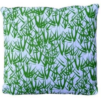 Herstera 13204045 - Cojin palmeras, 45 x 45 cm, color verde y blanco