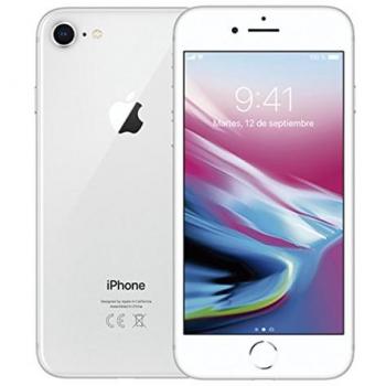 Apple iPhone 8, Plata, 64GB, Pantalla Retina HD de 4.7, Sistema iOS - Versión EU, Libre