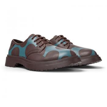 CAMPER Twins - Lace-up Shoes for Men - Burgundy/Black, Size 46, Smooth Leather