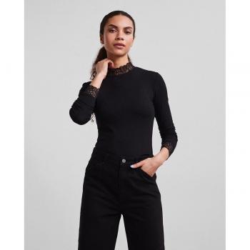 Pullover de punto Yas para mujer, manga larga, liso