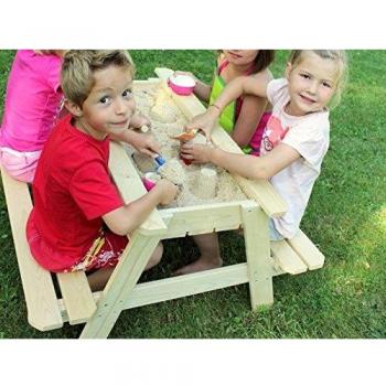 Mesa de madera para niños con arenero integrado Soulet 91.5x50x90 cm