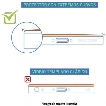 German Tech Protector de Pantalla para Samsung Galaxy A8 Plus 2018, Cristal Vidrio 3D Templado Cobertura Total Premium, Ultra Resistente contra Arañazos y Golpes, Dureza 9H - Color Blanco.