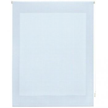 Estor Enrollable Translúcido Vichy Cuadros Celeste 100x250 cm - Elegante y Práctico para Ventanas