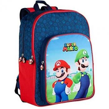 Toybags Bros Mochila Adaptable a Carro Super Mario y Luichi.31 X 42 X 15 CM, Multicolor, Grande