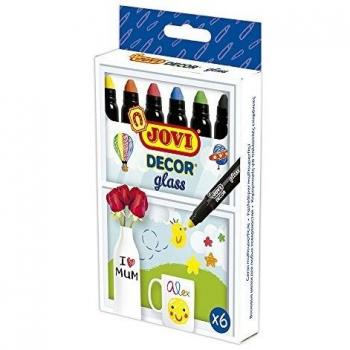 Jovi - Estuche de 6 ceras glass, colores surtidos