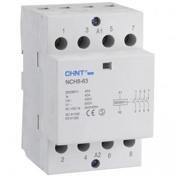 Contactor de Potencia NCH8 40A 4NA 230Vca CHINT - Modelo Avanzado