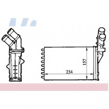Radiador de calefacción Nissens 71147 - Matriz de calor interior