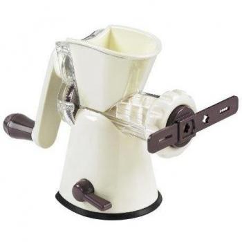 Lurch 10250 - Picadora con Accesorio para moldear repostería, Color Berenjena y Crema