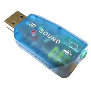 Dynamode USB-SOUNDCARD 2.0 - Tarjeta de Sonido Externa