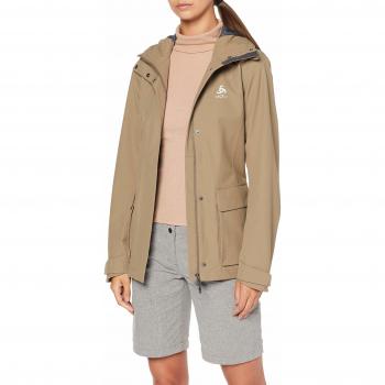Odlo Jacket Hardshell HOLMENKOLLEN 2L Chaqueta, Mujer, Fallen Rock, Large
