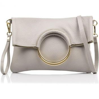 Bolso bandolera de piel auténtica Dollaro Corinna - Made in Italy
