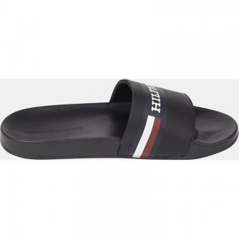 Chanclas Tommy Hilfiger de hombre con logotipo - Negro Talla 45