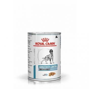 Royal Canin Veterinary Diet Sensitivity Control Pato con Arroz Alimento Húmedo para Perros 410g